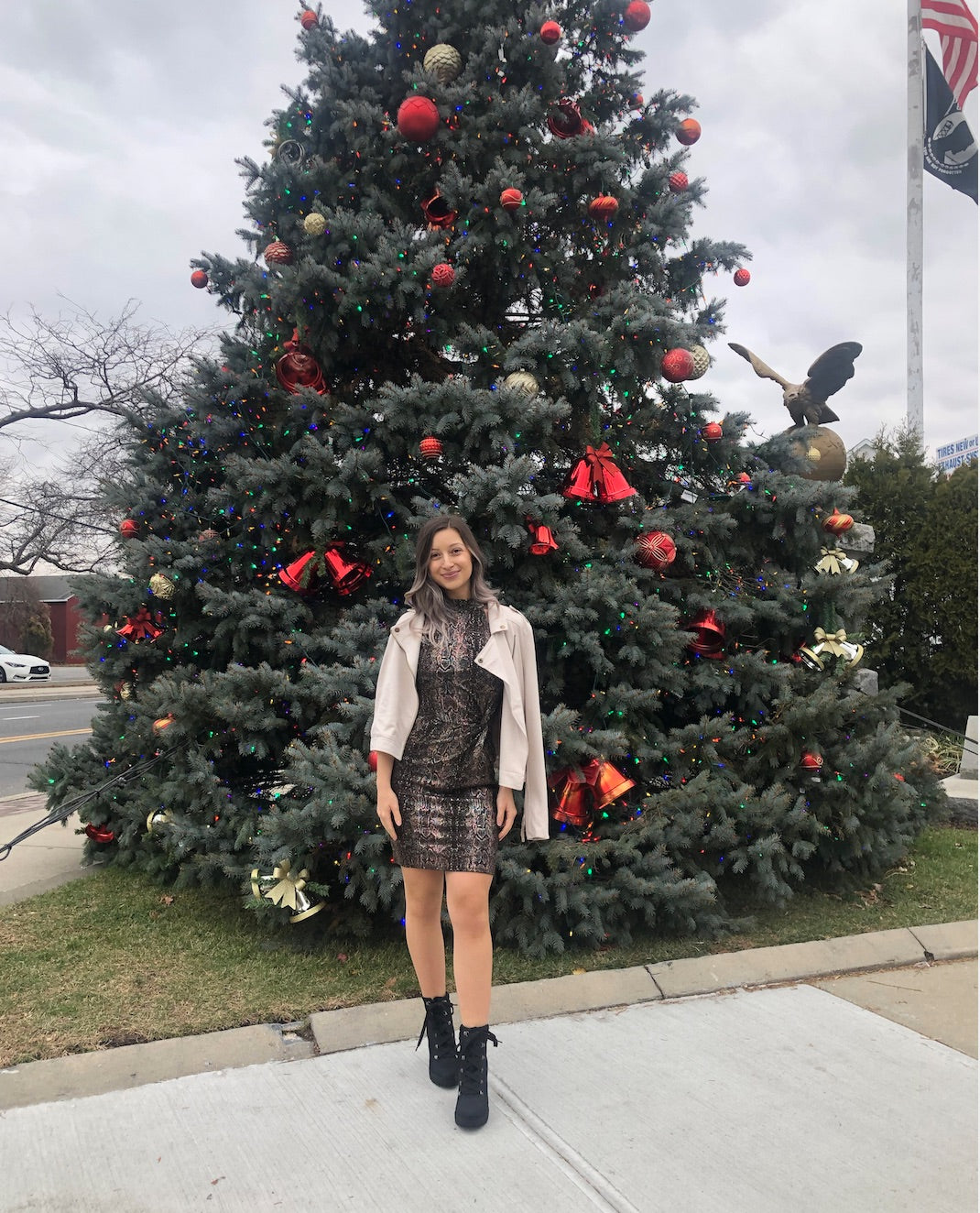 Snake Metallic Dress - La Sorella Boutique